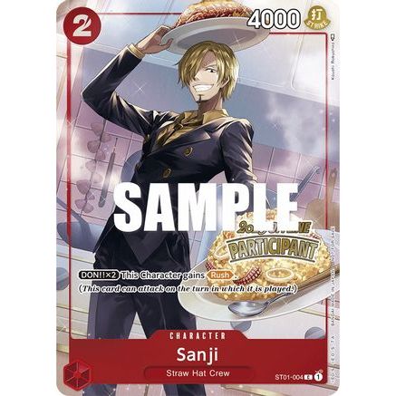 Sanji (Offline Regional 2023) [Participant] (ST01-004) - One Piece Promotion Cards Foil