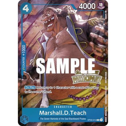 Marshall.D.Teach (Offline Regional 2023) [Participant] (ST03-014) - One Piece Promotion Cards Foil