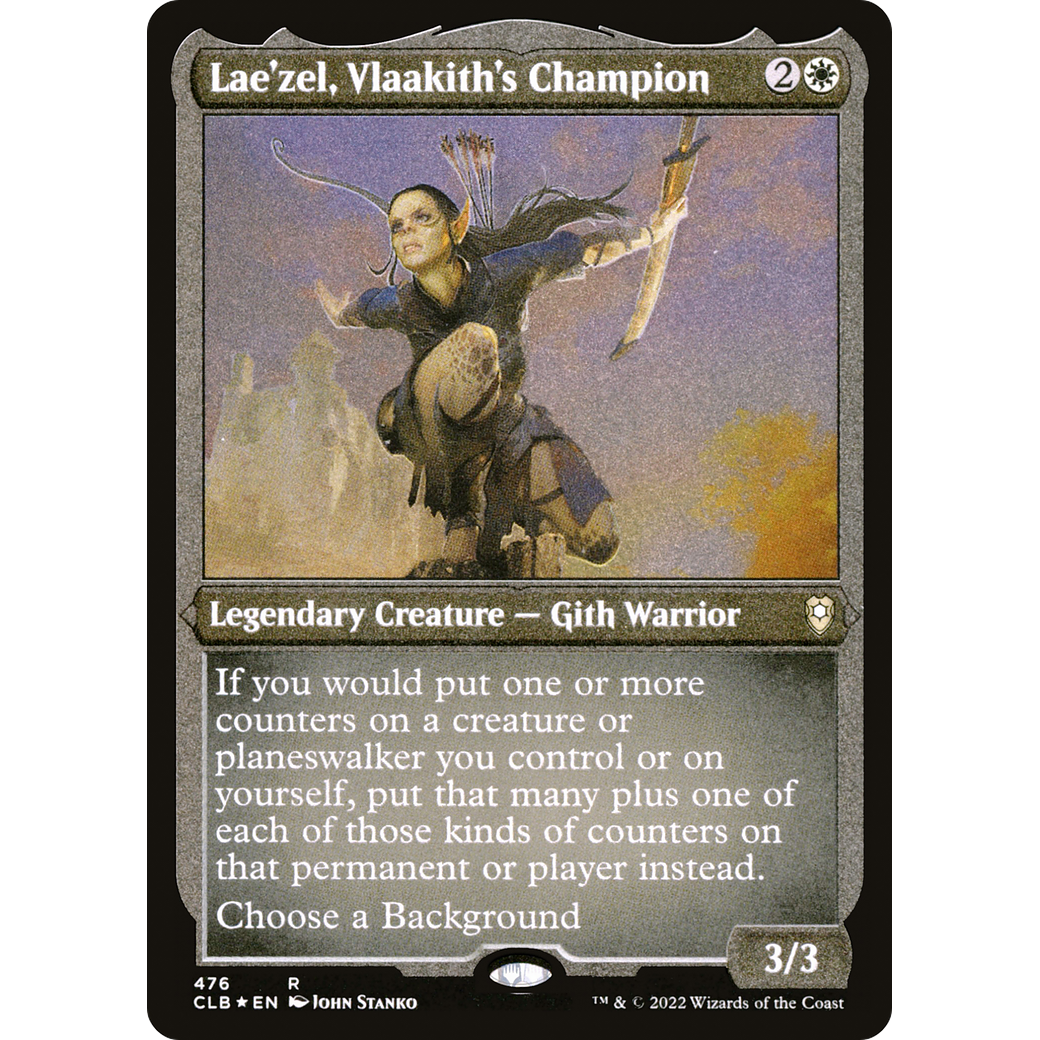 Lae'zel, Vlaakith's Champion (CLB-476) - Commander Legends: Battle for Baldur's Gate Etched Foil