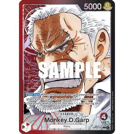 Monkey.D.Garp (002) (Alternate Art) (OP02-002) - Paramount War Foil