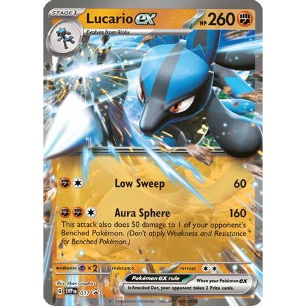 Lucario ex - 017 17 - SV Scarlet & Violet Promo Cards Holofoil
