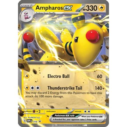 Ampharos ex - 016 16 - SV Scarlet & Violet Promo Cards Holofoil