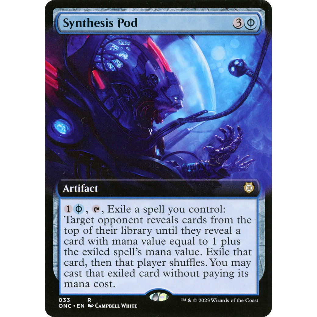 Synthesis Pod (ONC-033) - Phyrexia: All Will Be One Commander: (Extended Art)