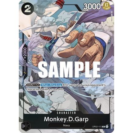 Monkey.D.Garp (115) (Alternate Art) (OP02-115) - Paramount War Foil