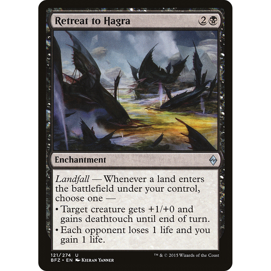 Retreat to Hagra (BFZ-121) - Battle for Zendikar