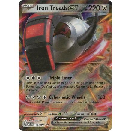 Iron Treads ex - 143/198 143 - SV01 Scarlet & Violet Base Set Holofoil