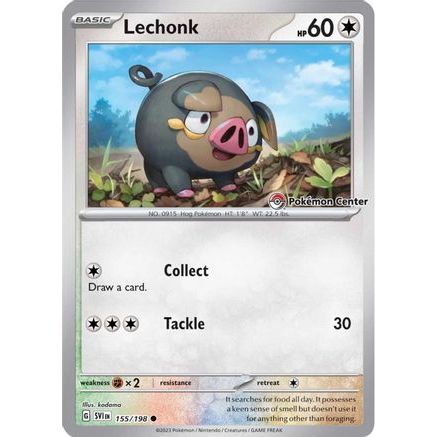 Lechonk (Pokemon Center Exclusive) 155 - Miscellaneous Cards & Products Holofoil