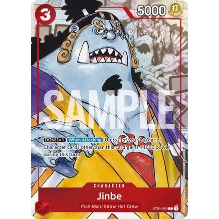 Jinbe - ST01-005 (Alternate Art) (ST01-005) - One Piece Promotion Cards Foil