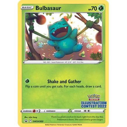 Bulbasaur (Illustration Contest 2022) SWSH303 - SWSH Sword & Shield Promo Cards