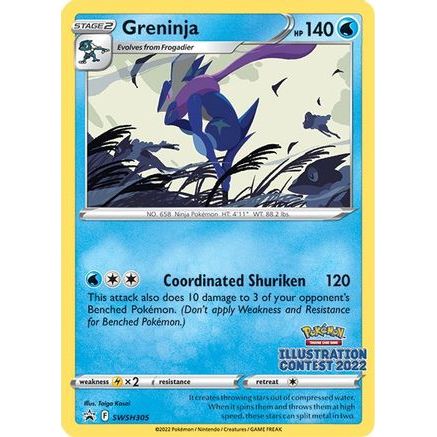 Greninja (Illustration Contest 2022) SWSH305 - SWSH Sword & Shield Promo Cards