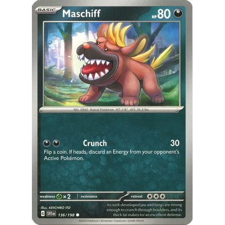 Maschiff - 136/198 136 - SV01 Scarlet & Violet Base Set Reverse Holofoil