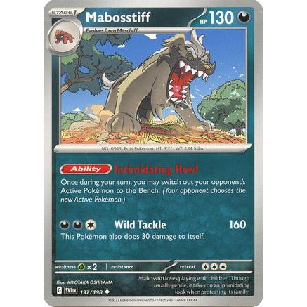 Mabosstiff - 137/198 137 - SV01 Scarlet & Violet Base Set Reverse Holofoil