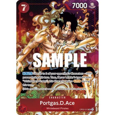 Portgas.D.Ace (Parallel) (OP02-013) - Paramount War Foil