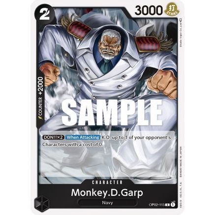Monkey.D.Garp (115) (OP02-115) - Paramount War Foil
