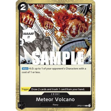 Meteor Volcano (OP02-119) - Paramount War Foil