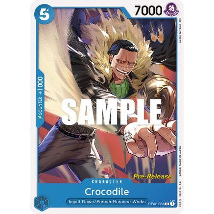 Crocodile (OP02-053) - Paramount War Pre-Release Cards