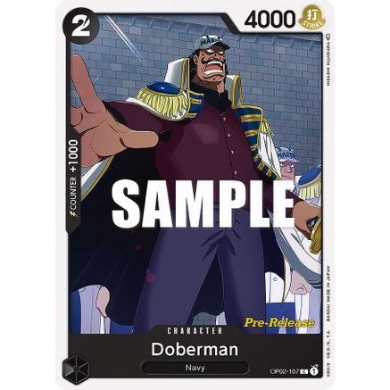 Doberman (OP02-107) - Paramount War Pre-Release Cards