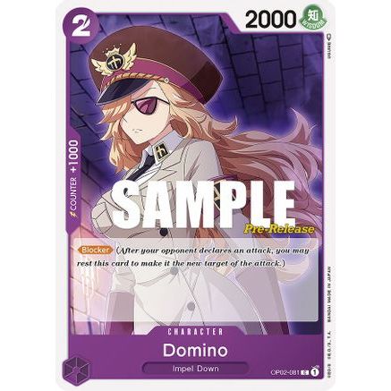 Domino (OP02-081) - Paramount War Pre-Release Cards