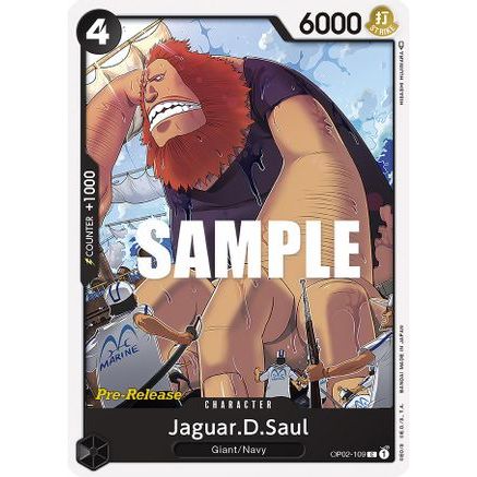 Jaguar.D.Saul (OP02-109) - Paramount War Pre-Release Cards