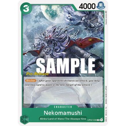 Nekomamushi (OP02-038) - Paramount War Pre-Release Cards