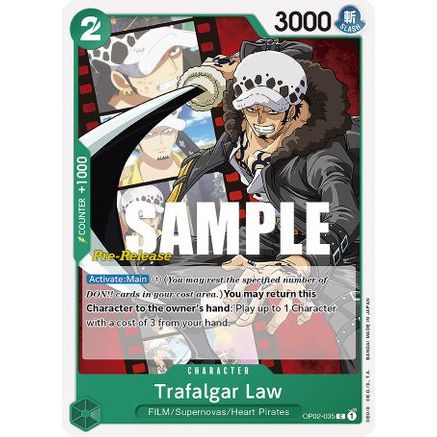Trafalgar Law (OP02-035) - Paramount War Pre-Release Cards