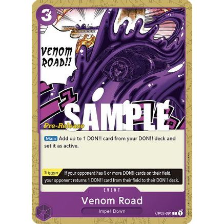 Venom Road (OP02-091) - Paramount War Pre-Release Cards