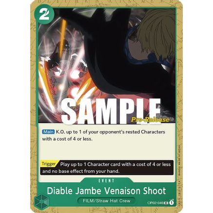 Diable Jambe Venaison Shoot (OP02-046) - Paramount War Pre-Release Cards