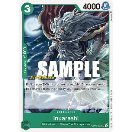 Inuarashi (OP02-027) - Paramount War Pre-Release Cards