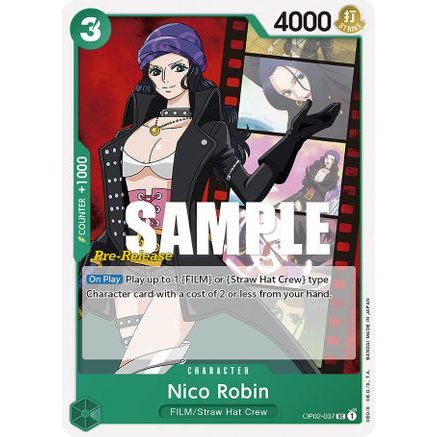 Nico Robin (OP02-037) - Paramount War Pre-Release Cards