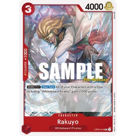 Rakuyo (OP02-019) - Paramount War Pre-Release Cards
