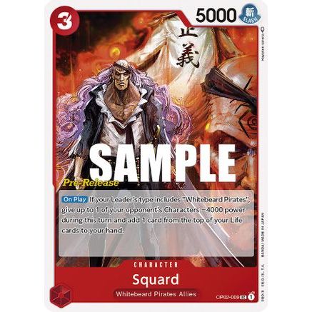 Squard (OP02-009) - Paramount War Pre-Release Cards