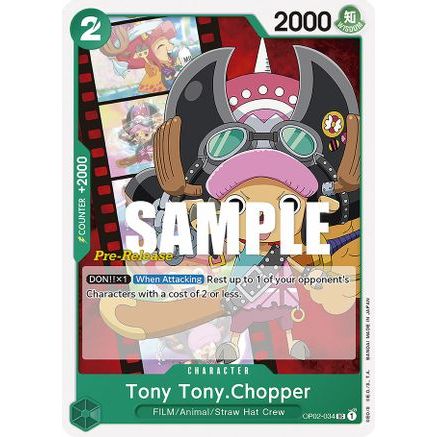 Tony Tony.Chopper (OP02-034) - Paramount War Pre-Release Cards