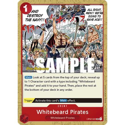 Whitebeard Pirates (OP02-022) - Paramount War Pre-Release Cards