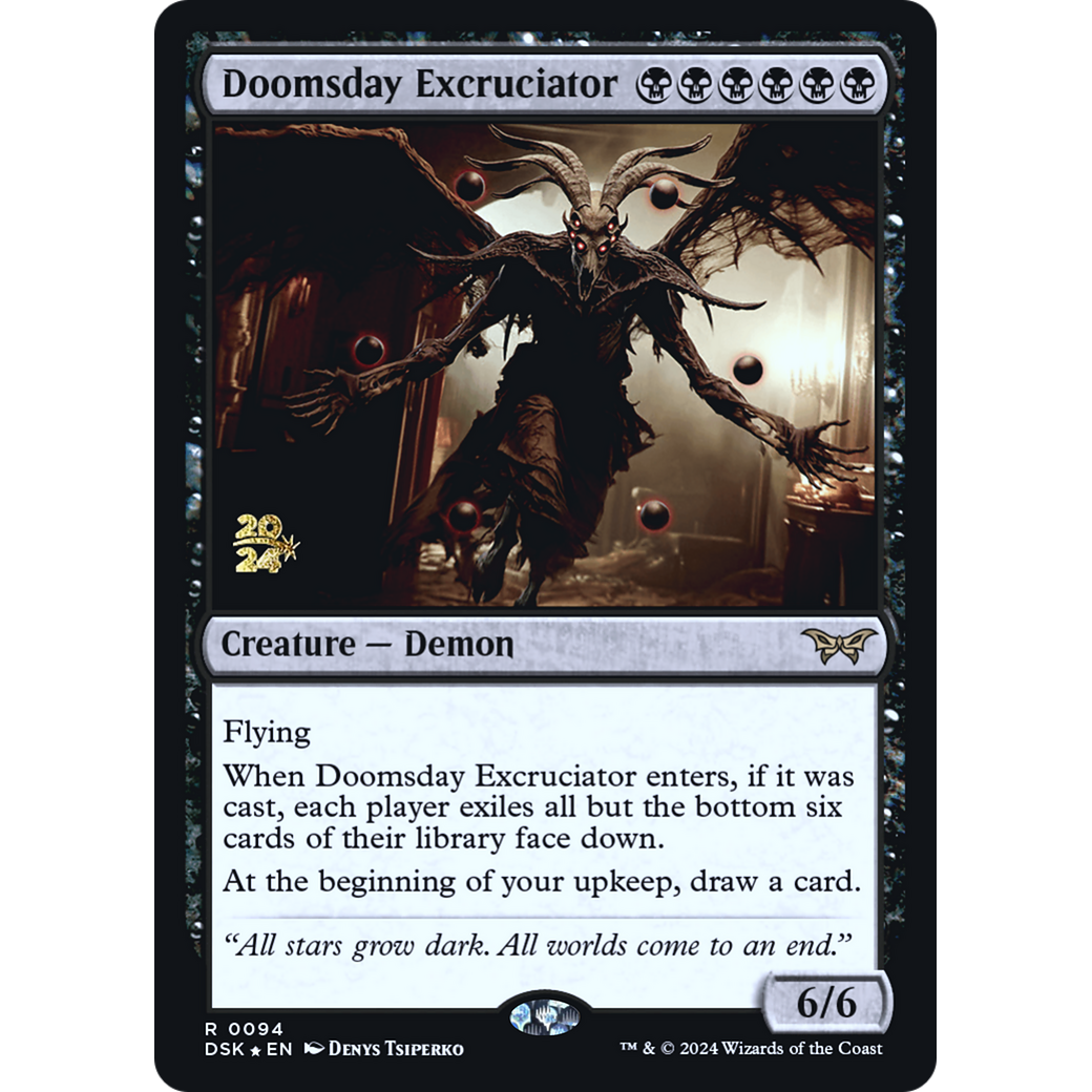 Doomsday Excruciator (PRE-94S) - Duskmourn: House of Horror Promos Foil