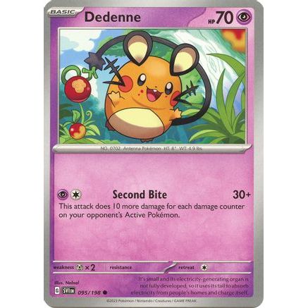 Dedenne - 095/198 95 - SV01 Scarlet & Violet Base Set Reverse Holofoil
