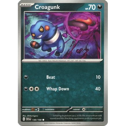 Croagunk 130 - SV01 Scarlet & Violet Base Set Reverse Holofoil
