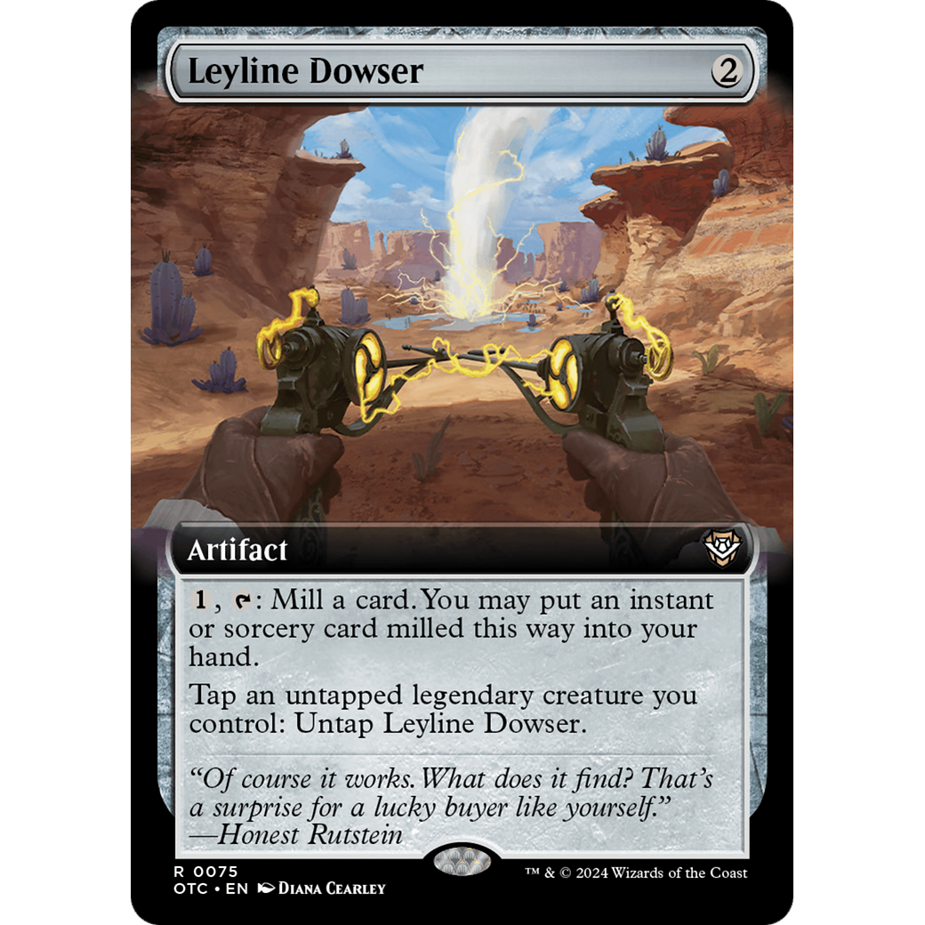 Leyline Dowser (OTC-075) - Outlaws of Thunder Junction Commander: (Extended Art)