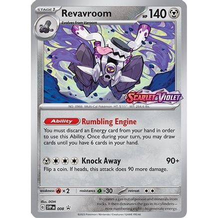 Revavroom - 008 (Prerelease) 8 - SV Scarlet & Violet Promo Cards Holofoil