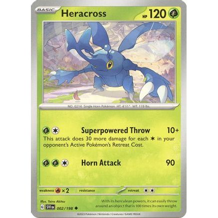 Heracross 2 - SV01 Scarlet & Violet Base Set Reverse Holofoil