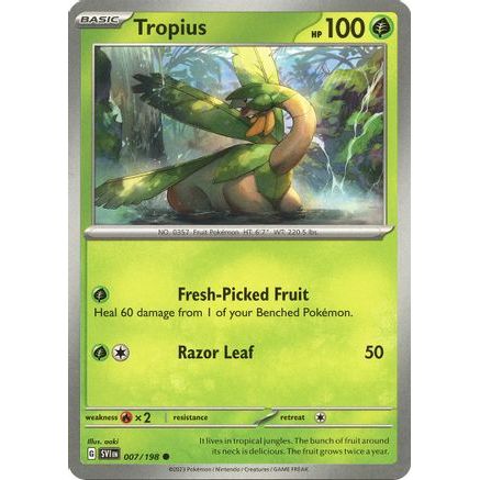 Tropius 7 - SV01 Scarlet & Violet Base Set Reverse Holofoil
