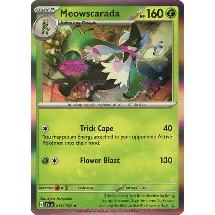 Meowscarada - 015/198 15 - SV01 Scarlet & Violet Base Set Reverse Holofoil