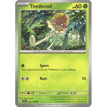 Toedscool - 025/198 25 - SV01 Scarlet & Violet Base Set Reverse Holofoil
