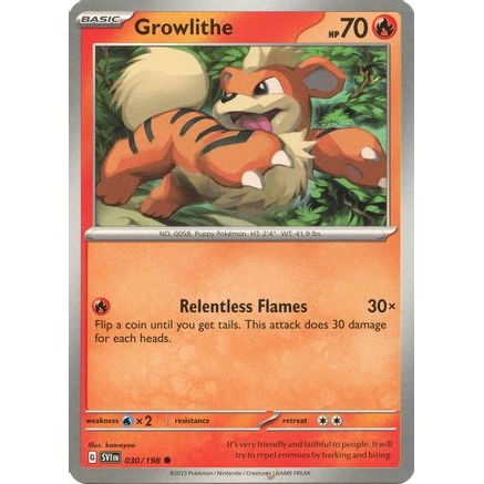 Growlithe - 030/198 30 - SV01 Scarlet & Violet Base Set Reverse Holofoil