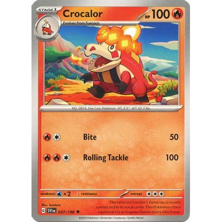 Crocalor 37 - SV01 Scarlet & Violet Base Set Reverse Holofoil