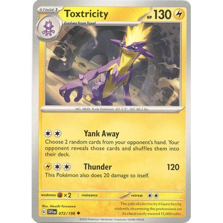 Toxtricity 72 - SV01 Scarlet & Violet Base Set Reverse Holofoil
