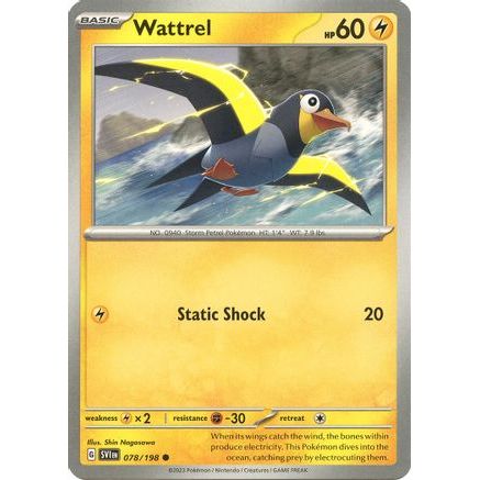 Wattrel - 078/198 78 - SV01 Scarlet & Violet Base Set Reverse Holofoil
