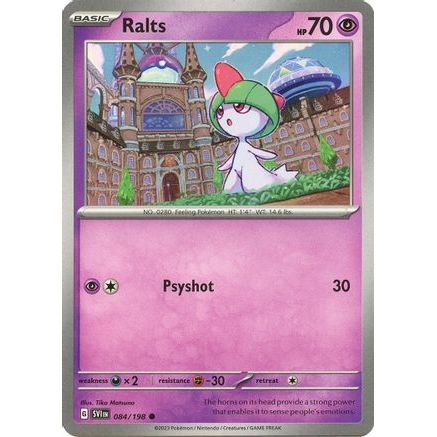 Ralts - 084/198 84 - SV01 Scarlet & Violet Base Set Reverse Holofoil