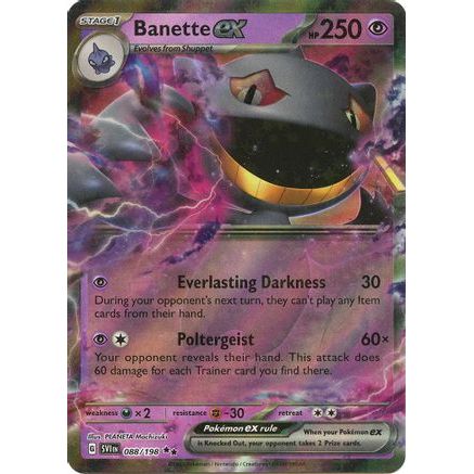 Banette ex - 088/198 88 - SV01 Scarlet & Violet Base Set Holofoil