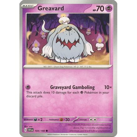 Greavard - 104/198 104 - SV01 Scarlet & Violet Base Set Reverse Holofoil
