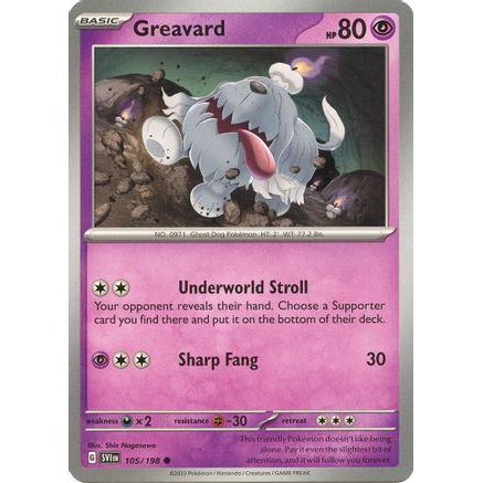 Greavard - 105/198 105 - SV01 Scarlet & Violet Base Set Reverse Holofoil
